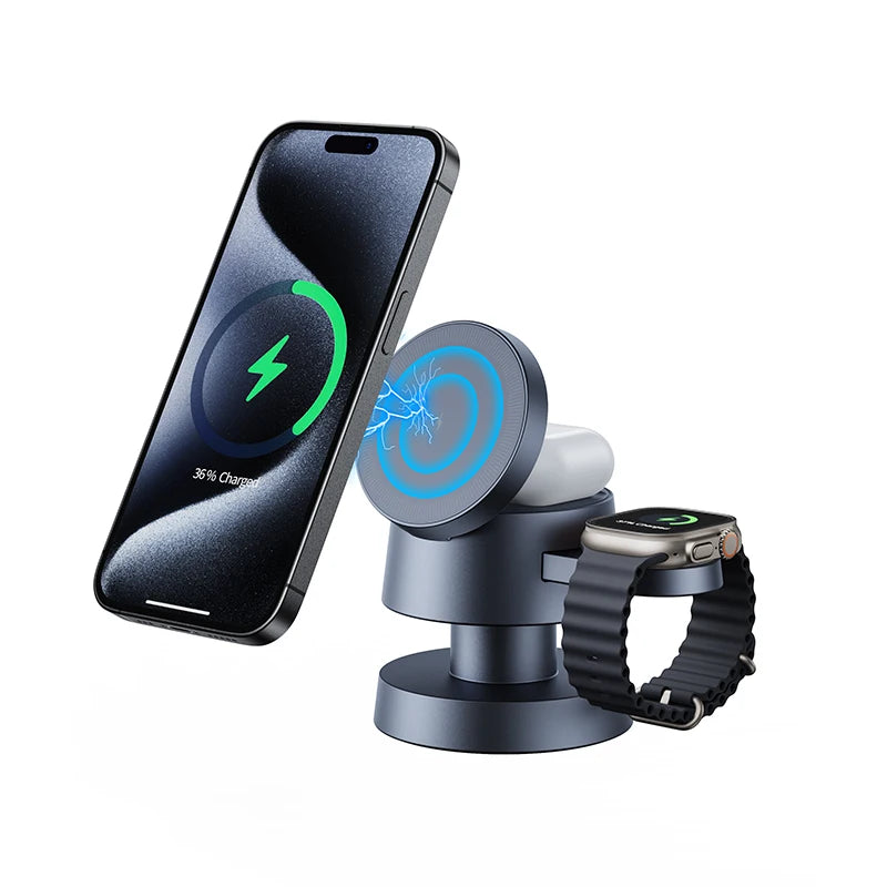 GlowCharge 4-in-1 Magnetic Mushroom Wireless Charger